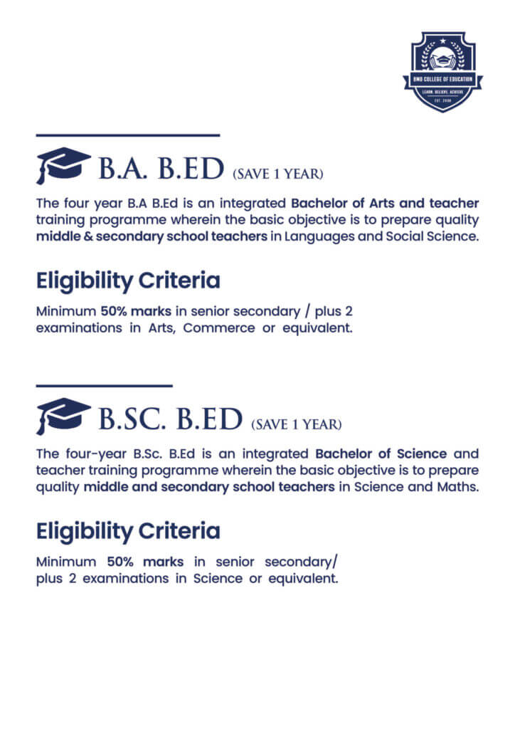 Bachelor of Education (B.Ed)